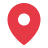 Red map pin icon